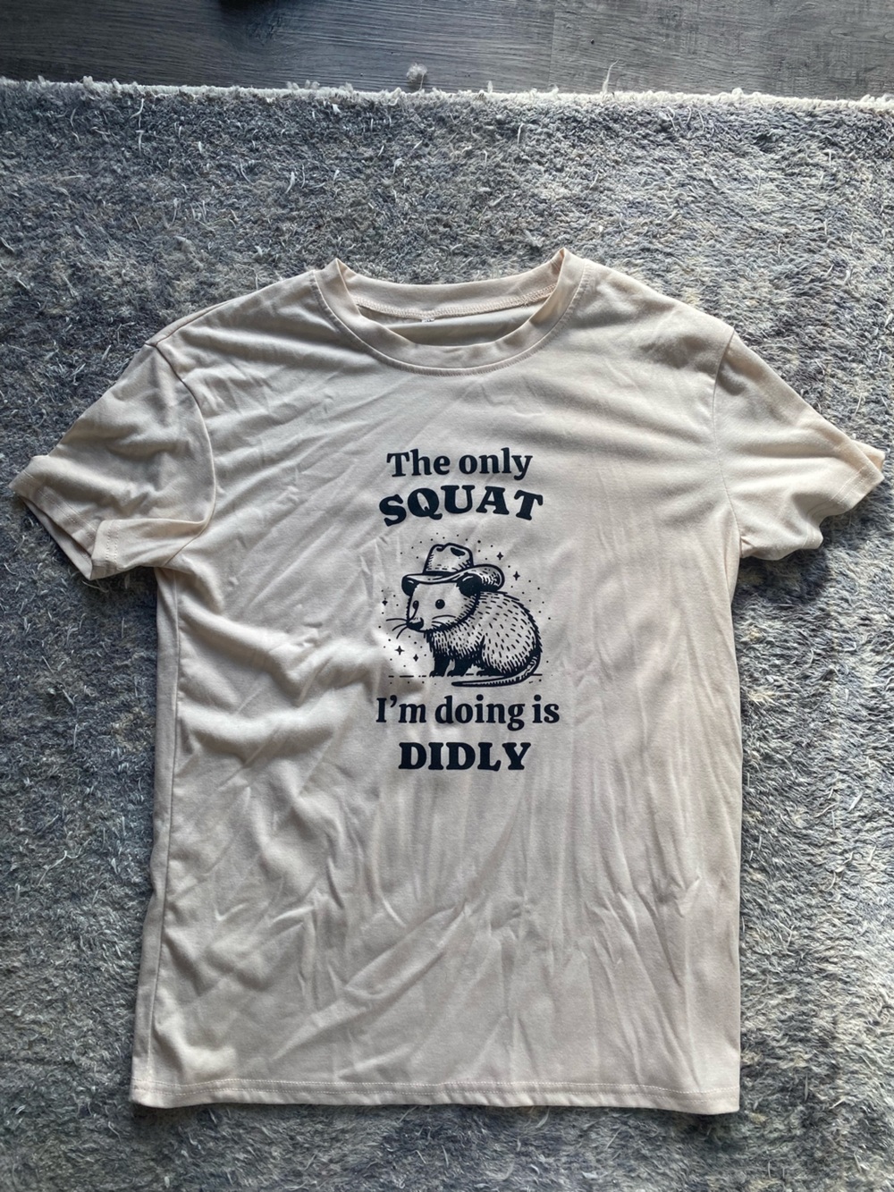 Cream Graphic Short Sleeve Tee